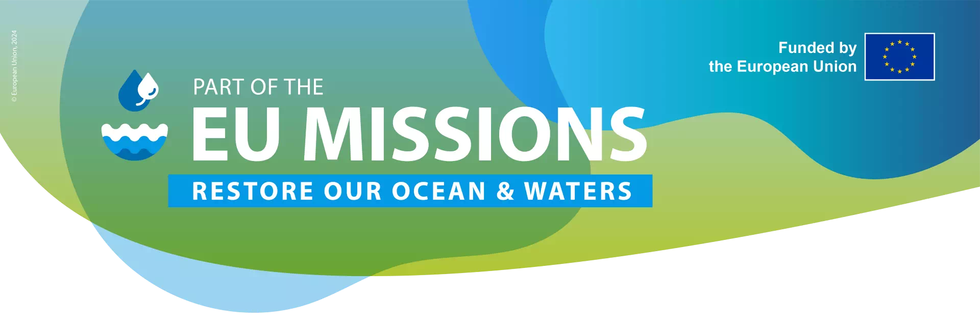 EU Ocean Mission banner showing ocean waves and marine environment